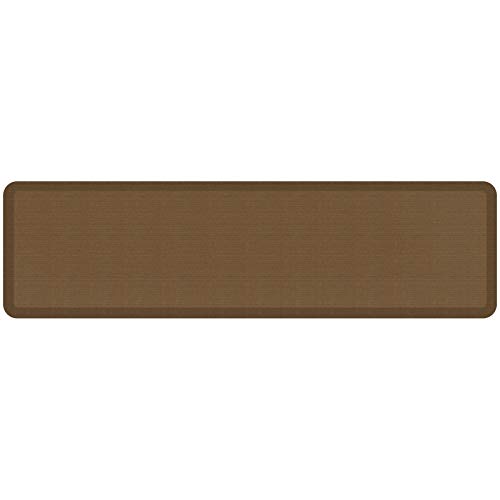 GelPro NewLife Designer Comfort Ergo-Foam Anti-Fatigue Kitchen Floor Mat, 20" x 72", Grasscloth Khaki
