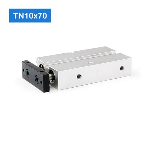 Cilindro compacto TN10x70-S de doble acción con guiado preciso de vástago doble 4