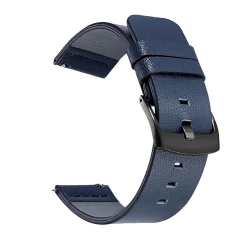 [QATUEBV] 20mm 22mm EHb`oh U[Xgbv Galaxy Watch 3 Active2 40 44mm Watch Gt 2 EHb`oh 24 18mm (Black Blue,20mm)