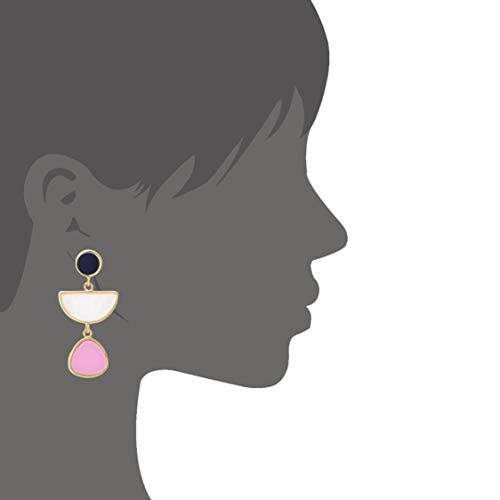 Bonaluna-Multi-Colorblock-Geometric-Frame-Statement-Earrings-with-Acrylic-Gem-Dangle-Drops-for-Women