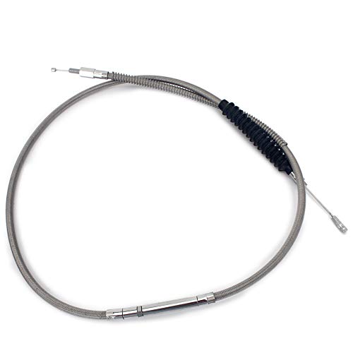 Tarazon Câble d'embrayage en acier inoxydable pour Harley Sportster 883 1200 Softail Fatboy Heritage Touring Road King Road Glide Dyna FXD Super Glide Wide...