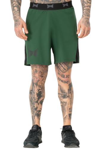Tapout Men's Training shorts, Green/Black, L