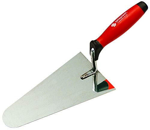 TRUELLE LISSEUSE INOX BOUT ROND 24CM MANCHE BI-MATIERE