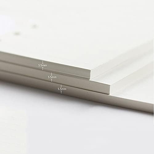 Miniatura 7 de Recambio de planificador A7, paquete de 3 135 hojas270 páginas, insertos de planificador de papel grueso recargable, 6 insertos de relleno de