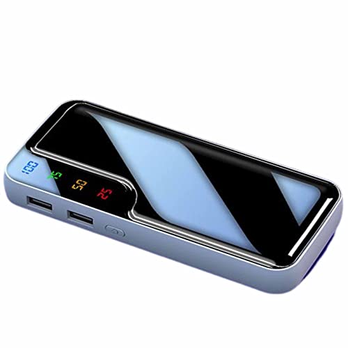 power bank fast charging,Power Bank 20000mAh Pack with 2 USB Outputs and USB C Input,White,8000mAh