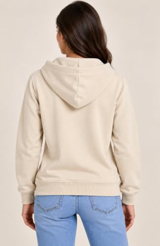 Image of SANE ORIGINALS Women's Cotton Blend Fleece Zip Up Hoodie Sweatshirt, Warm Winter Full Zip Jacket with Kangaroo Pockets