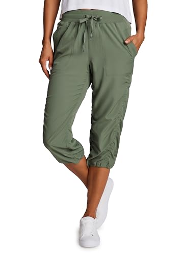 Image of RBX Active Capri Pants for Women Joggers Stretch Lightweight Women's Casual Pant Capri with Drawstring