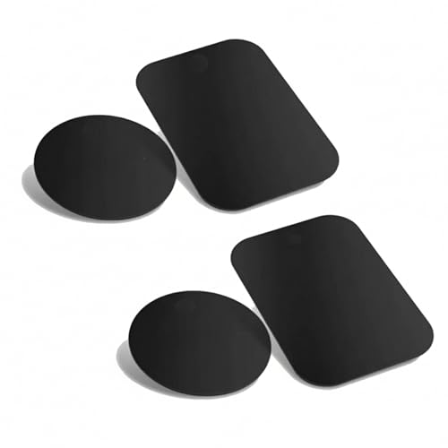 HDXH 4 Pcs Thin Metal Plate Universal Replacement Plate Metal Disc