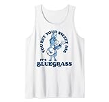 you bet your ass it's bluegrass! funny burro & banjo donkey canotta