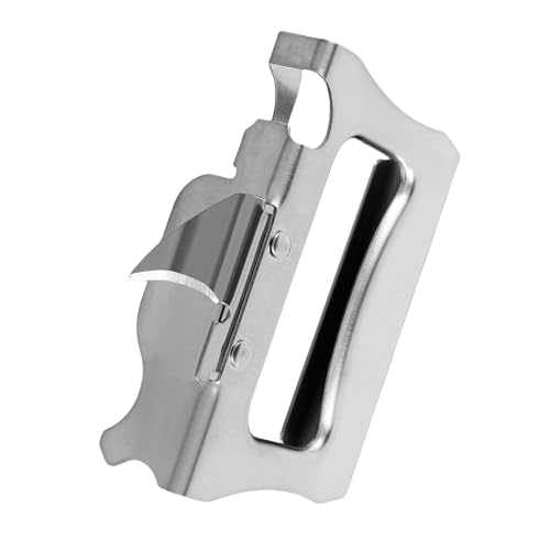 Abrelatas de lata resistente, abrelatas manual multifunción, abridor de botellas de vino, utensilios de cocina, abrelatas portátil de mano para hombres y mujeres
