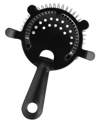 Cocktail Strainer Powder Coated 4 Prong Black