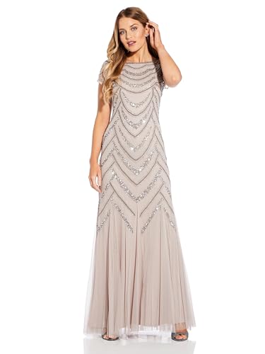 Image of Adrianna Papell Beaded Covered Gown