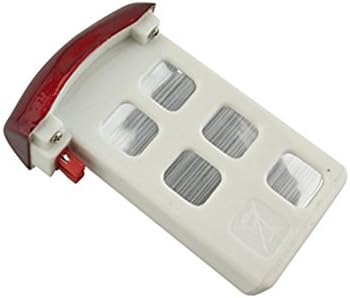 Miniatura 5 de Fytoo Accesorios 4 baterías de 3.7 V 500 mAh para helicóptero de control remoto SYMA X5UW X5UC, 4 baterías + 1 para 4 cargadores + 4 cables de