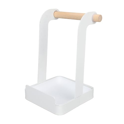 NYSUZHOUJI Chopping Board Holder Pot Lid Holder Rack Multifunctional Kitchen Organizer Cutting Board Rack Organizer Wood Rack Cooking Tool for Home Kitchen, Iro (White)
