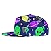 Fashionable Baseball Cap Alien UFO Spaceship Universe Art Dad Cap for Women Men Teens, Fitted Quick Dry Golf Cap Headwear