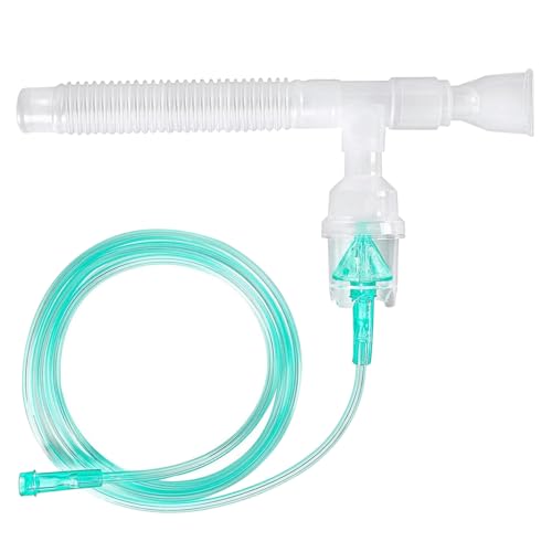 Tubo de nebulizador de piezas de nebulizador con piezas bucales de 79 '' manguera nebulizador con 4 accesorios para niños adultos equipos helth