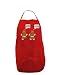 Funny Gingerbread Conversation Christmas Dark Adult Apron - Red - One-Size