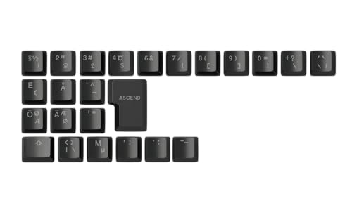 Glorious Gaming 24 Capuchons de Touches ABS Doubleshot V2 (Dispo. Nordique) - Design Double Moulage, ineffaçable, Compatible RGB, légendes Transparentes, pour Toutes Les tiges MX - Noir Glorious Gaming 24 Capuchons de Touches ABS Doubleshot V2 (Dispo. Nordique) - Design Double Moulage, ineffaçable, Compatible RGB, légendes Transparentes, pour Toutes Les tiges MX - Noir