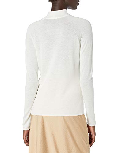 Image of Vince, Women's, Seamless Funnel Neck Pullover, Off White, Large
