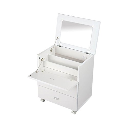 Amazon｜ぼん家具 【完成品】 ドレッサーワゴン コンセント付き メイク