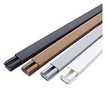 Square Box Cable Trunking, Square Trunking, Sturdy, Anti-Stomping, Self-Adhesive Cable Hider for Electric Cables, Trunking(Brown,15x10mm)