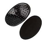 Hombrera de silicona transpirable desmontable Invisible for mujer, ropa autoadhesiva reutilizable, potenciador, 3 pares Para hombros caídos(Sponge black)