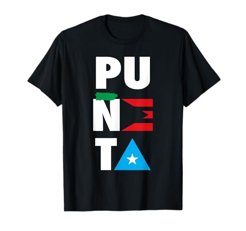 Bandera Puneta Bandera Puerto Rico Camiseta
