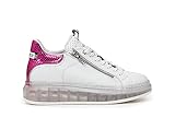 Materiale: TOMAIA: pelle Sneakers in Pelle Stampata con Suola Trasparente Bianco 37