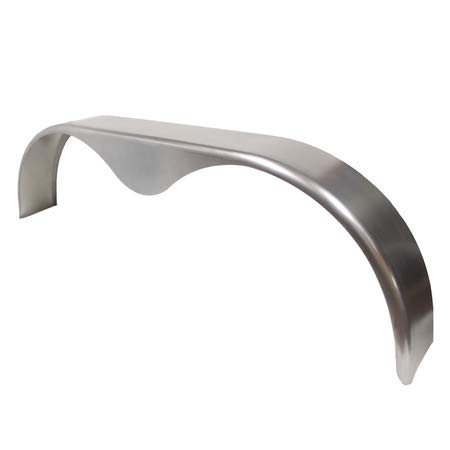 68x10-3/4 Smooth Aluminum Tandem-Axle Teardrop Trailer Fenders - One Piece