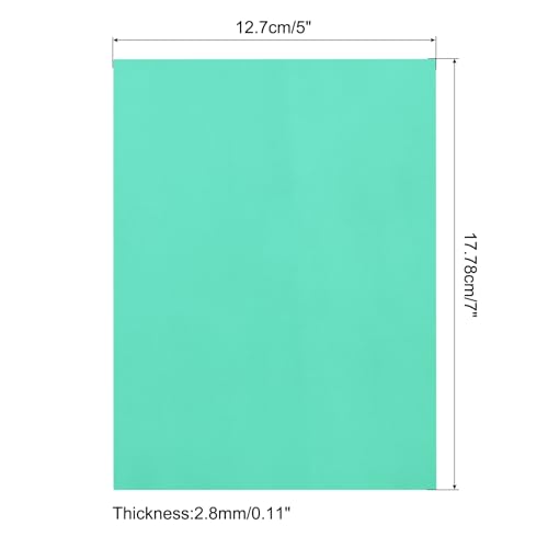 Image of MECCANIXITY 6 Pcs PMMA Acrylic Sheets Colored Transparent 7 x 5Inch Cyan Acrylic Sheets for DIY Projects, Art, Crafting, Laser Cutting & Engraving