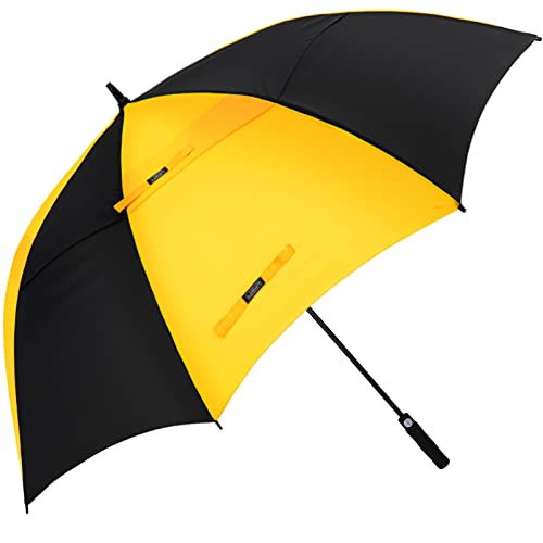 Image of G4Free 47 /54 /62 /68 Inch Automatic Open Golf Umbrella Oversize Extra Large Double Canopy Vented Windproof Waterproof Stick Umbrellas