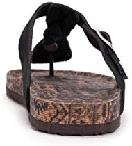 MUK LUKS womens Slip on Style Sandal, Black, 11 US | Image 5