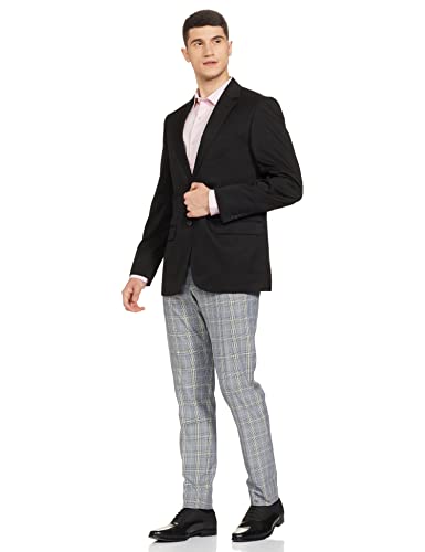 Image of Park Avenue Men's Cotton Blend Solid Pattern Slim Fit Regular Collar Full Sleeve Formal Shirt
