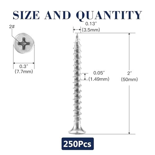#6 x 2 Tornillos para madera 250 piezas SG TZH miniatura 2