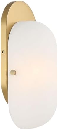 Minka Lavery 3701-732 Heathcote 10" Tall Bathroom Sconce - Legacy Brass with Etched Alabaster Glass