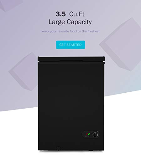 image for COOLHOME 3.5 Cubic Feet Chest Freezer with Removable Basket, from 6.8