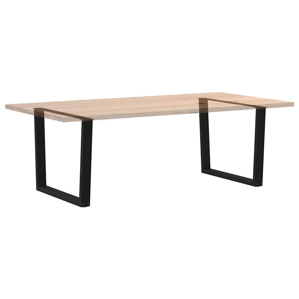 Modernas patas de mesa de centro con superficie recubierta de polvo, 2 patas de mesa de centro en forma de V de acero en negro con nivelación de pie ajustable para suelos irregulares, estables