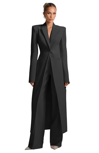 Sleek Black Women’s Tuxedo for Office or Evening Elegance