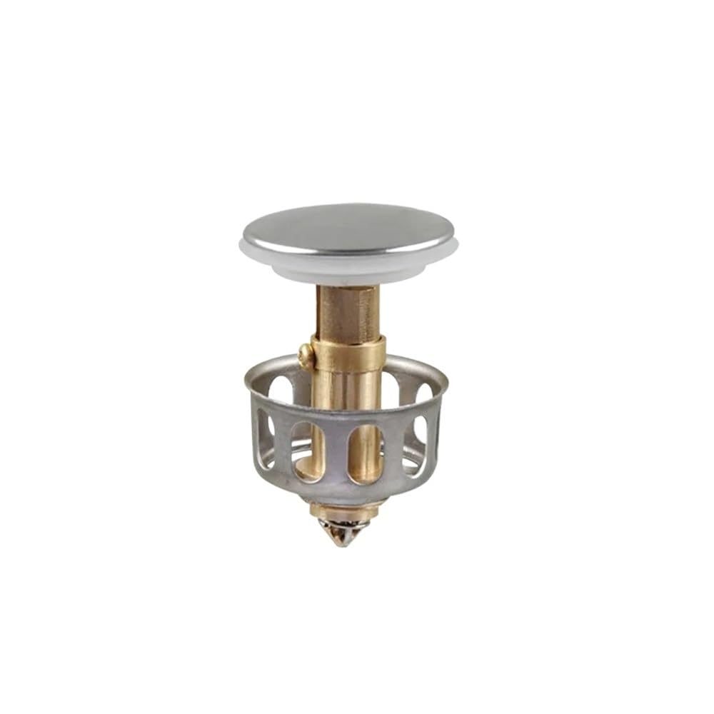 Jobaojiang Filter Universal Metal Valve Pop-Up Drainer Waste Stopper Bathtub Strainer Plug Hair Catchers Bathroom Accessories