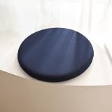 ping bu Cuscino spesso rotondo per sedia, 40 x 40 cm, morbido, rotondo, per casa, ufficio, yoga e meditazione (40 cm, D)