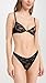 Fleur du Mal Women's Le Stretch Lace Thong, Black, M-L