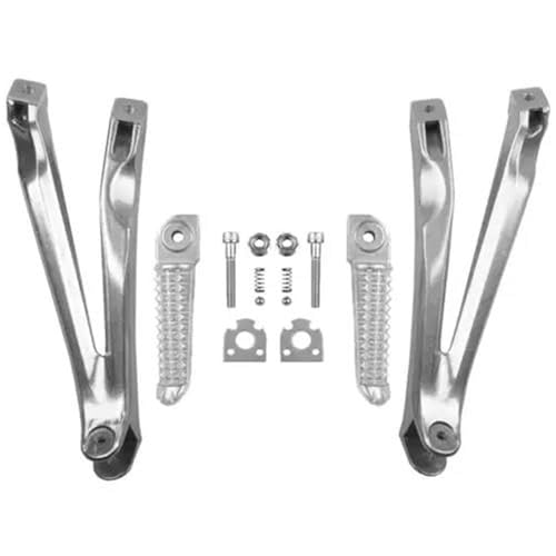 Repose-pieds arrière Yamaha YZF R1 argentés pour modèles 2004 à 2008