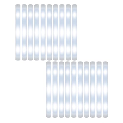 FashionCha 30 Stück Leuchtstab LED Schaumstoffstab Party Stab Lichtstab Konzertstab mit Heller...