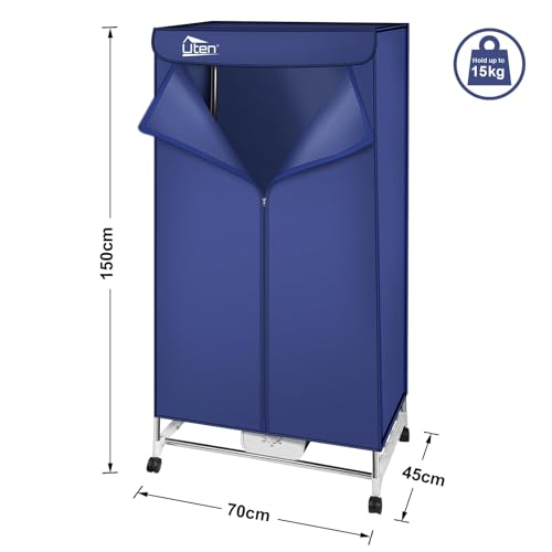Uten Wasdroger, elektrisch, draagbare kledingkast, warmluchtdroger, dubbellaags design, grote capaciteit, 1000 W, voor appartementen - Image 3