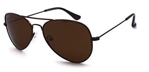 SunCristal Gafas de sol polarizadas UV400 Aviador Las gafas de sol clásicas de Piloto son adecuadas para hombres y mujeres adolescentes con caras pequeñas