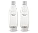 Produktbild Sodastream 1l Carbonating Bottles - Fit to Source/Genesis deluxe Makers (Twin Pack) (White) by SodaStream