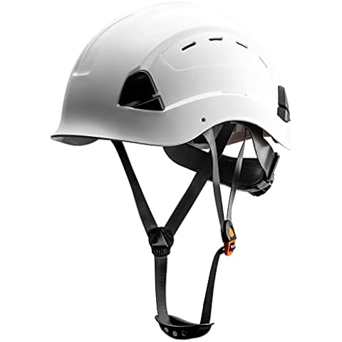 LOHASWORK Safety Hard Hat - ANSI Z89.1 Approved ABS Adjustable Vented Helmet - 6-Point Suspension,Construction Work Hardhats(A1 White) Cover