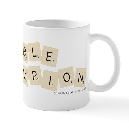 Taza de cerámica de 11 oz CafePress Scrabble Champion miniatura 1