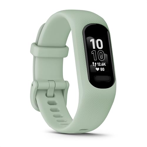 Garmin vívosmart 5 – Fitness-Tracker mit extragroßem OLED-Touchdisplay, Gesundheitsfunktion wie Schlafqualität und Herzfrequenzmessung. Bis zu 7 Tage Akkulaufzeit, wasserdicht und Notfallhilfe.*