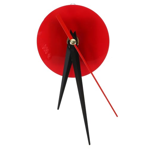Healeved Kit de Mecanismo para Reloj DIY Manecillas Metálicas Rojas Movimiento Silencioso de Escaneo Repuesto para Reloj de Pared Accesorios Precisos para Reparación y Fabricación